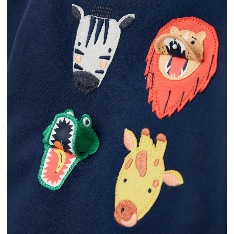 Joules Baby Byron Artwork Set - Navy Zoo-2